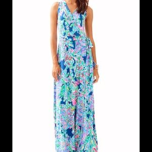 Lilly Pulitzer Delfina maxi wrap dress